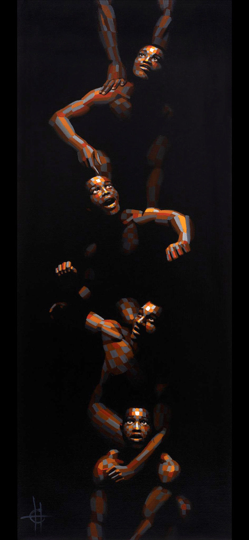 harem, kunst, print to climb trykk