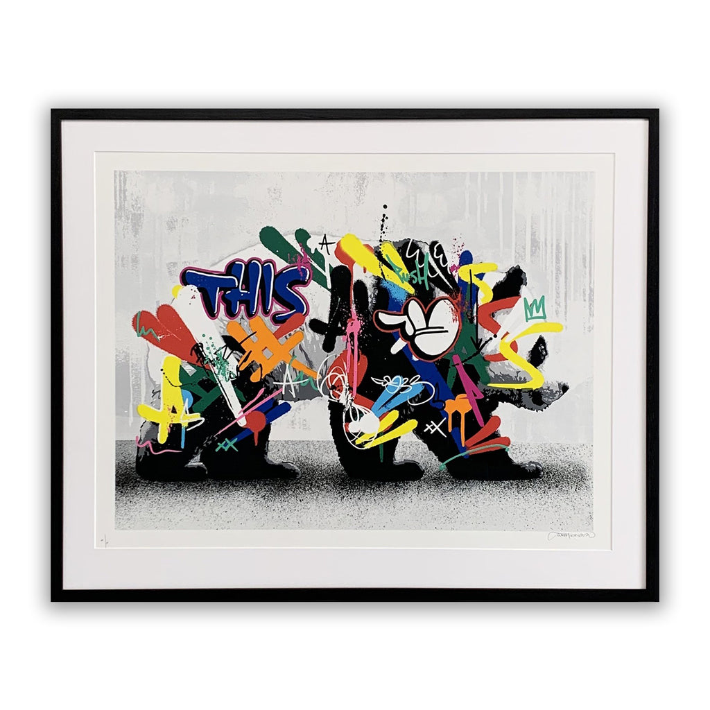 MARTIN WHATSON GIANT PANDA HAND FINISHED ED 15 – GraffitiPrints